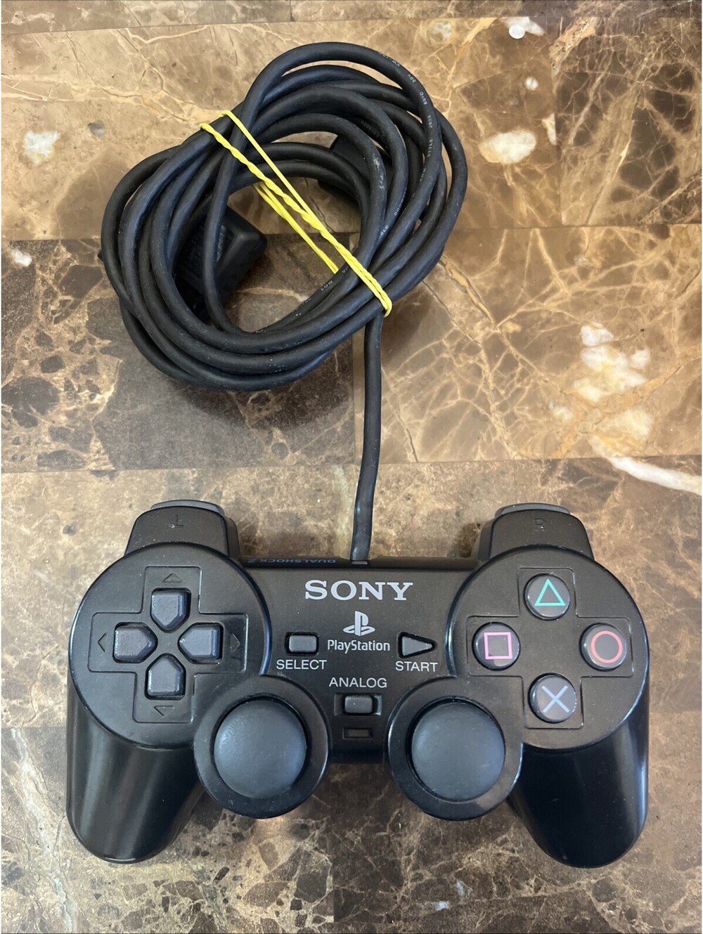 Black Dual Shock 2 Controller Official Sony PlayStation 2 PS2 SCPH-10010